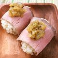 エターニア's cooksnap of when they made ＊フルーティなローストビーフのお寿司＊.