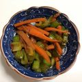 チェリチョコ's cooksnap of when they made セロリと人参の味噌ゴマ金平.