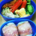 めぐぴーみかん's cooksnap of when they made 部活弁当♡モリモリベーコンおにぎり♥.