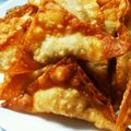 ミカ★ヅキ's cooksnap of when they made ＊　揚げワンタン♪　＊.