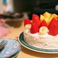 たま＠福井県's cooksnap of when they made 簡単イチゴのホールケーキ.