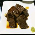 よーちんだょ's cooksnap of when they made 牛サイコロステーキ☆ワサビ醤油バター焼き.
