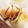くまぴこ222's cooksnap of when they made 裏技簡単ホットサンド～in焼きそば.