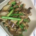 ☆amelie☆'s cooksnap of when they made にんにくの芽としいたけのバター醤油炒め.