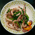 tapioka18's cooksnap of when they made いかとにんにくの芽のシンプル炒め♪.