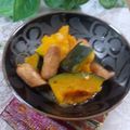 クックHG9V8Y☆'s cooksnap of when they made カボチャとウインナーのほんのり洋風煮.
