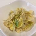 papikun's cooksnap of when they made ＊春キャベツのたらこマヨ和え♪＊.