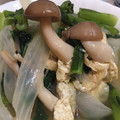 kayosesh's cooksnap of when they made 超簡単！小松菜と茸と薄揚げのさっぱり煮☆.