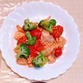 ✡ま✡'s cooksnap of when they made 糖質オフ！銀鮭野菜のレモンオイル和え.