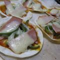 ちばたま's cooksnap of when they made 餃子の皮で♪おつまみピザ.