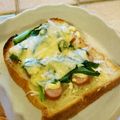 ダッフィーニーうに's cooksnap of when they made 小松菜のチーズトースト.