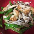 posun's cooksnap of when they made ゴーヤとさつま揚げのオイスター炒め.