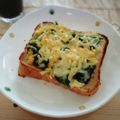 ジョリポン's cooksnap of when they made ほうれん草&コーンのマヨソースでトースト.