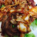 ＲＥ☆'s cooksnap of when they made ライト豚キムチ丼約400kcal！.