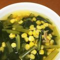 ゆっきちくん's cooksnap of when they made -あっさり旨っღ小松菜コーンスープ-.