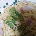 あかぷり's cooksnap of when they made 山菜♪簡単♬ふきのとうのペペロンチーノ.