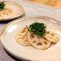 maymar's cooksnap of when they made 蓮根の梅ごのみあえ.