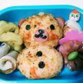 あたふた☆キッチン's cooksnap of when they made ウインナー１本♪くまとお花の簡単キャラ弁.