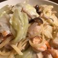 のんまま33's cooksnap of when they made 海老と春キャベツのクリームパスタ.