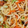 ぺたんこクマ's cooksnap of when they made ランチに簡単！　バター醤油の焼きうどん♪.