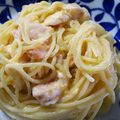 伶夜11's cooksnap of when they made 牛乳と全卵とスライスチーズ☆カルボナーラ.