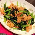 ちゃぴ♥'s cooksnap of when they made 小松菜と豚肉のオイスターソース炒め.