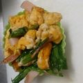 ゆう★☆★'s cooksnap of when they made 彩り良いかぶの葉の炒め物.