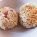 もきち☆'s cooksnap of when they made 残り物でできる！紅生姜おかかおにぎり.