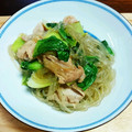 クック6HQII1☆'s cooksnap of when they made 豚肉と青梗菜の春雨炒め.