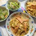 tgkachikun's cooksnap of when they made ♡キャベツとお魚ソーセージのカレー炒め.