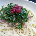tsubasat's cooksnap of when they made 簡単まな板要らず！大葉とツナの冷製パスタ.
