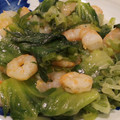 栗たまご's cooksnap of when they made えびとレタスの塩炒め.
