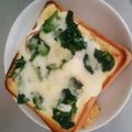 おけ～はん's cooksnap of when they made とろ旨♡ほうれん草のカルボナーラトースト.