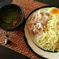 toco*'s cooksnap of when they made サッポロ一番で辛味噌冷しゃぶつけ麺.