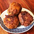 グリーンルバーブ's cooksnap of when they made ハロウィン☆かぼちゃ豆腐ドーナツ.
