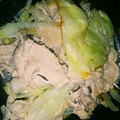 Lexell's cooksnap of when they made ☆豚肉とキャベツとネギの蒸し焼き☆.
