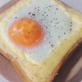 かりかり梅。's cooksnap of when they made トロトロ半熟卵のマヨチーズトースト.