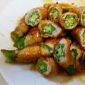 LLJUNKO's cooksnap of when they made くるくる簡単！節約☆オクラの豚バラ巻き♡.
