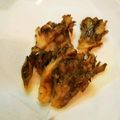 ピーナッツ子♪'s cooksnap of when they made 舞茸のサクサク米粉天ぷら.