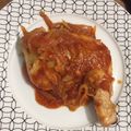 Arinka's cooksnap of when they made 骨付き鶏もも肉のトマトチーズ煮込み.