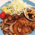 あみぞうママとわかっち's cooksnap of when they made 簡単に！豚の生姜焼き.