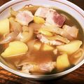 ♡meimei♡'s cooksnap of when they made 和風♡厚切りベーコンとじゃがいもの甘辛煮.