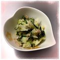 K0A9O0R8U♪'s cooksnap of when they made ゆでキャベツ＆ツナときゅうりでごま酢和え.