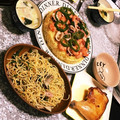 えむまる✩'s cooksnap of when they made 水菜とベーコンと舞茸の和風パスタ.