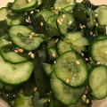 ひよくるり's cooksnap of when they made きゅうりとワカメの酢の物.