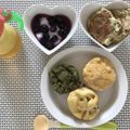 mii☆tatsu's cooksnap of when they made 離乳食 三種野菜とチーズの米粉蒸しパン.
