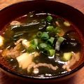 たかなっちっち's cooksnap of when they made 豆腐とワカメ 挽き肉のピリ辛中華スープ♪.
