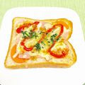 Chikatan☆'s cooksnap of when they made 人参×ベーコン×おかかのカレートースト.