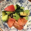 まちゃんの台所's cooksnap of when they made 塩昆布トマト きゅうり アボカドのサラダ.