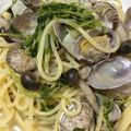 siamese2's cooksnap of when they made アサリと豆苗のスープパスタ.